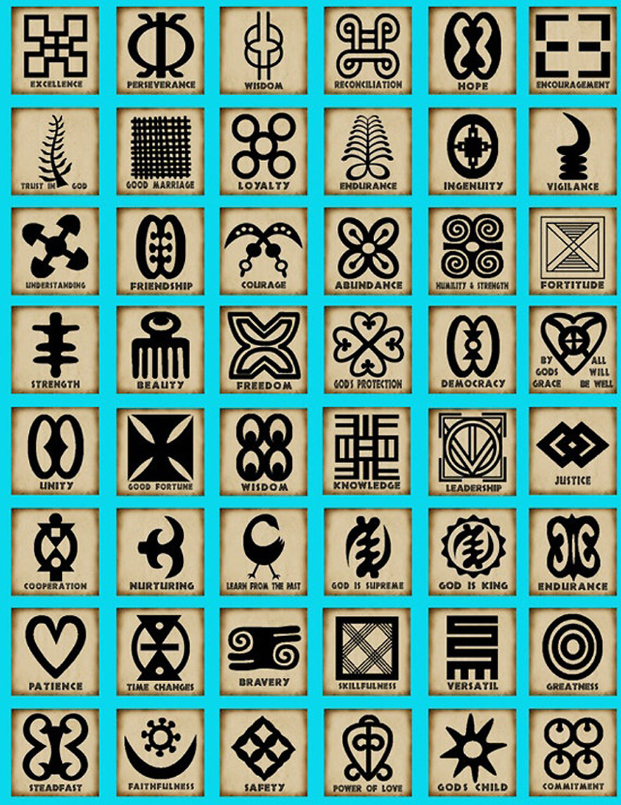 Ashanti adinkra symbols were develope over 300 years ago.